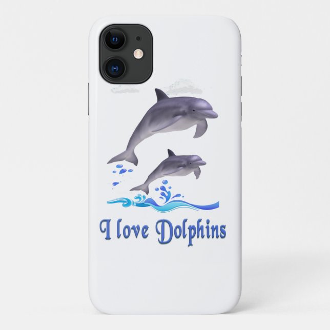 Dolphin Love Case-Mate iPhone Case (Back)