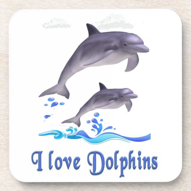 Dolphin Love Coaster (Front)