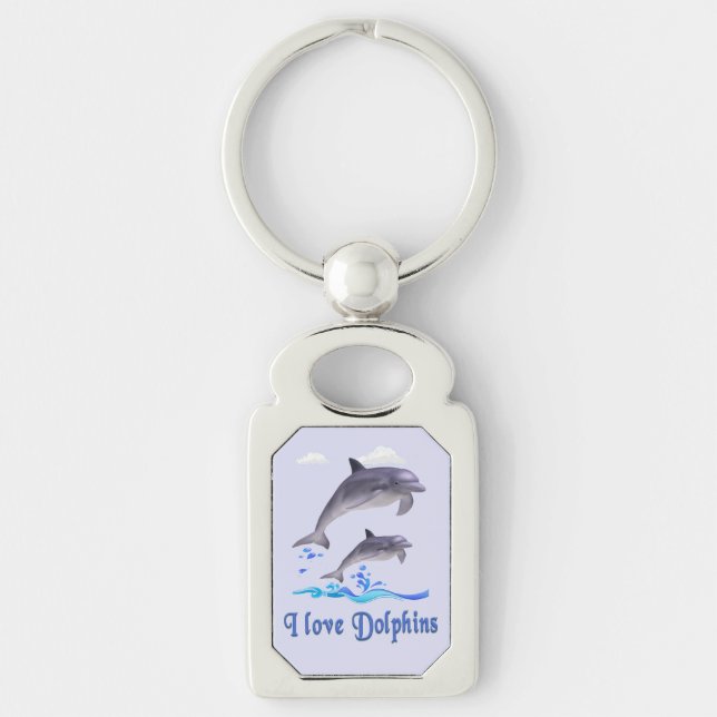 Dolphin Love Key Ring (Front)