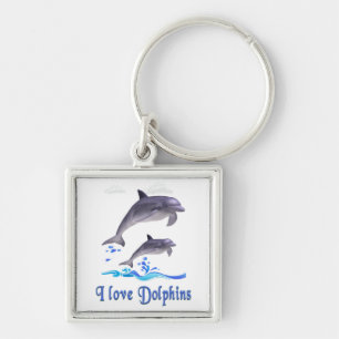 Dolphin Love Key Ring