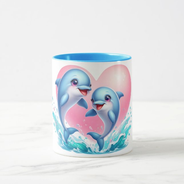 Dolphin love Mug (Center)