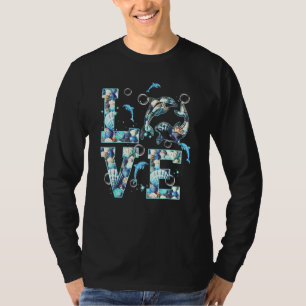 Dolphin Love Ocean Dolphin Clam T-Shirt