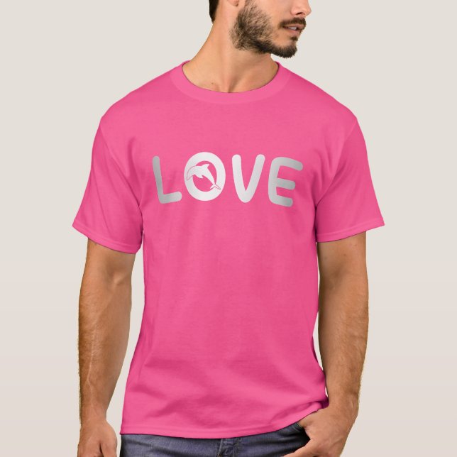 dolphin love retro T-Shirt (Front)