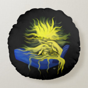 Dolphin Love Round Cushion