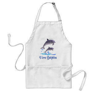 Dolphin Love Standard Apron