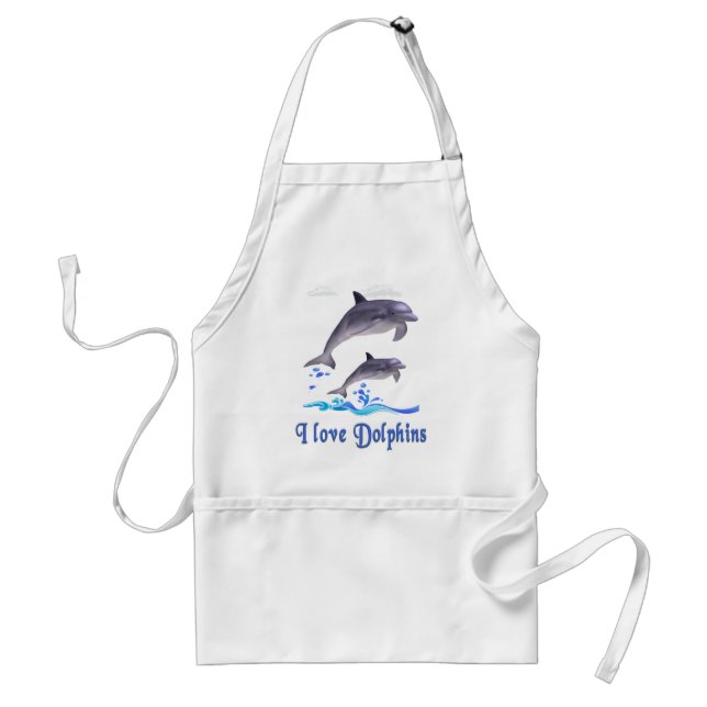 Dolphin Love Standard Apron (Front)