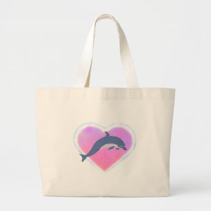 Dolphin Love tote bag