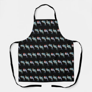 Dolphin Lover Christmas Santa Hat Xmas Apron
