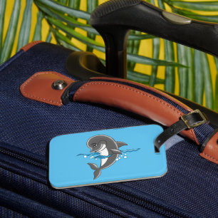 Dolphin luggage tag