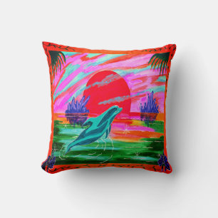 Dolphin Magic Throw Pillow
