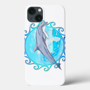 Dolphin Maori Sun iPhone 13 Case