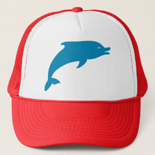 Dolphin Marine Mammals Fish Ocean Blue Animal Trucker Hat