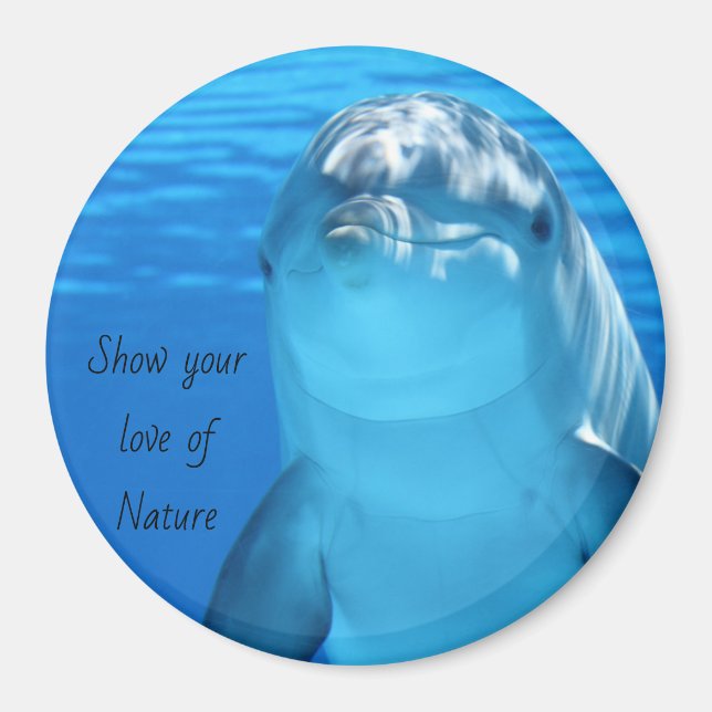 Dolphin Message Magnet (Front)