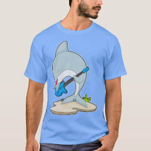 Dolphin Musician Guitar Music T-Shirt
