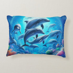 dolphin nursery decorative cushion