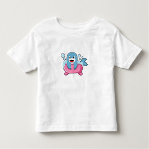Dolphin on Bathtub Toddler T-Shirt