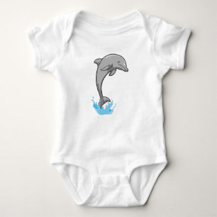 Dolphin over Water Baby Bodysuit