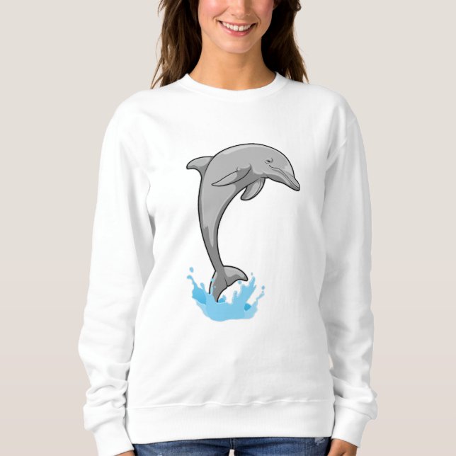 Dolphin over Water Sweatshirt (Front)