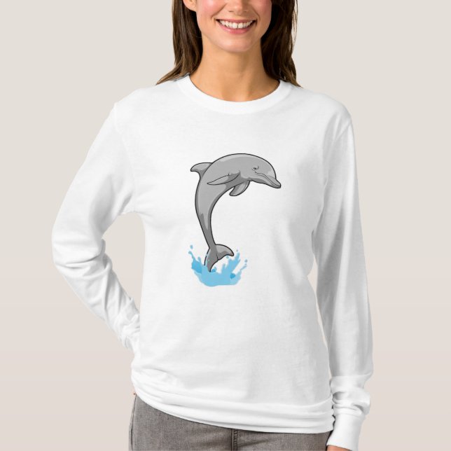 Dolphin over Water T-Shirt (Front)