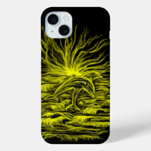 Dolphin pair in the Sunshine iPhone 15 Mini Case