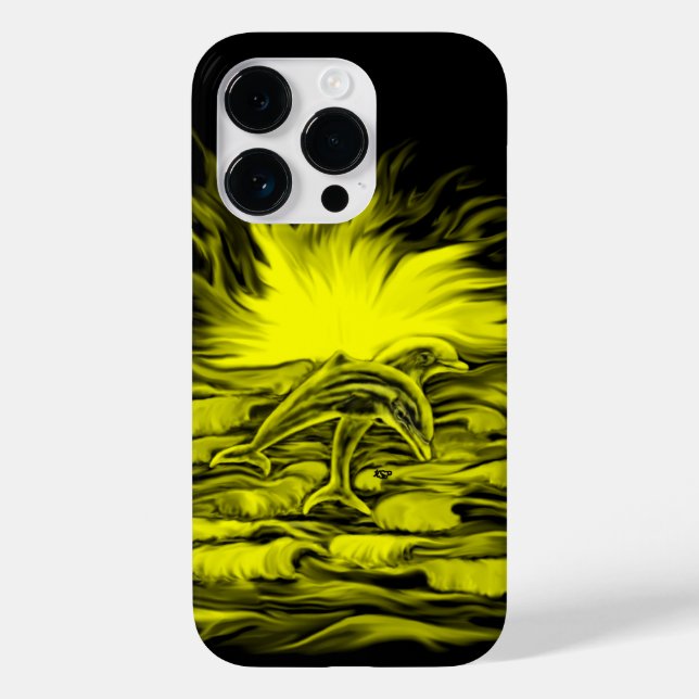 Dolphin pair in the Sunshine Case-Mate iPhone Case (Back)