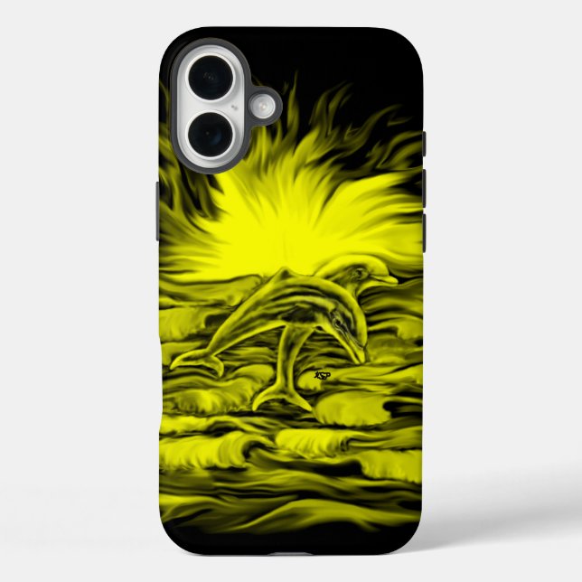 Dolphin pair in the Sunshine Case-Mate iPhone Case (Back)