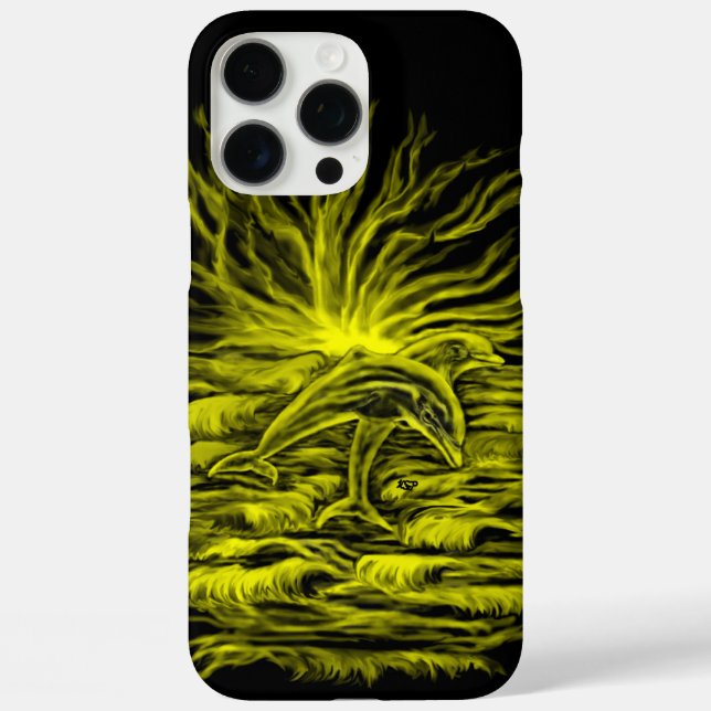 Dolphin pair in the Sunshine Case-Mate iPhone Case (Back)