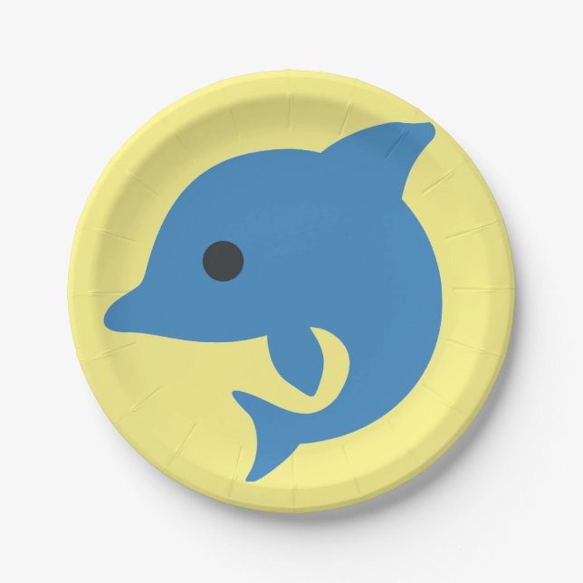 Dolphin Paper Plate (Front)