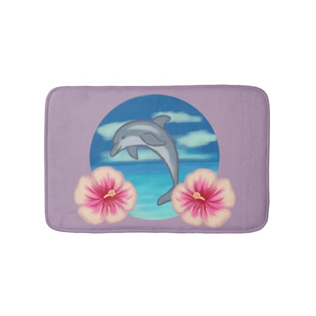 Dolphin Paradise Bath Mat (Front)