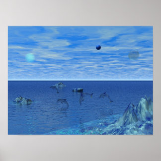 Dolphin Paradise Poster