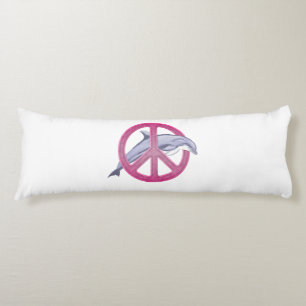Dolphin Peace Pink Body Cushion