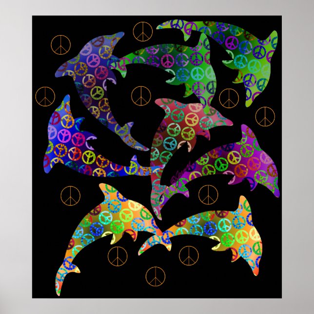 Dolphin Peace Pod Poster (Front)