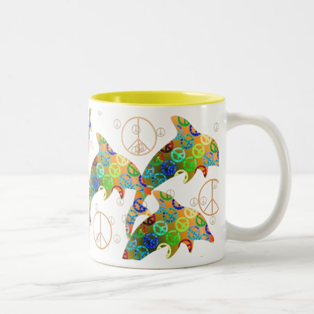 Dolphin Peace Sunday Mug (Right)
