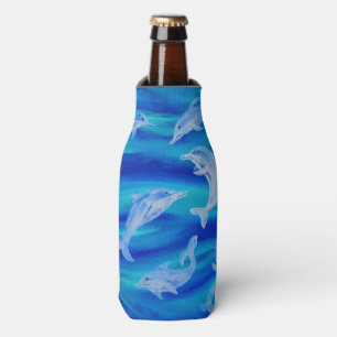 Dolphin Pod Bottle and Can Huggies Cooler