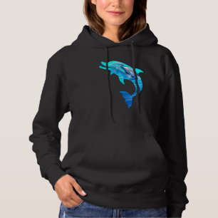 Dolphin Porpoise Silhouette 1 Earth Day Ocean Week Hoodie