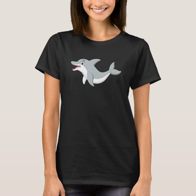 Dolphin Porpoise Swimming Marine Mammal Clown Of S T-Shirt (Front)