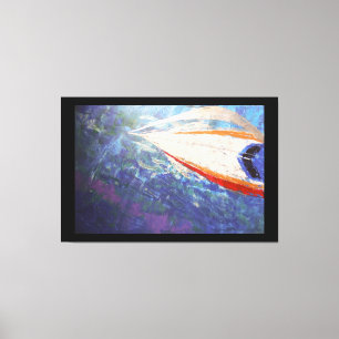 Dolphin ride along  canvas print