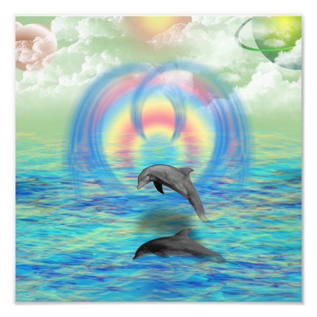 Dolphin Rising Photo Print (Front)