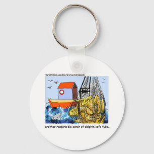 Dolphin Safe Tuba Funny Gifts Tees & Collectibles Key Ring