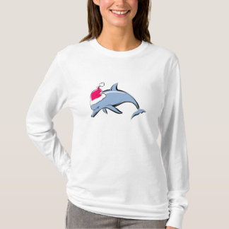 Dolphin Santa Christmas T-Shirt