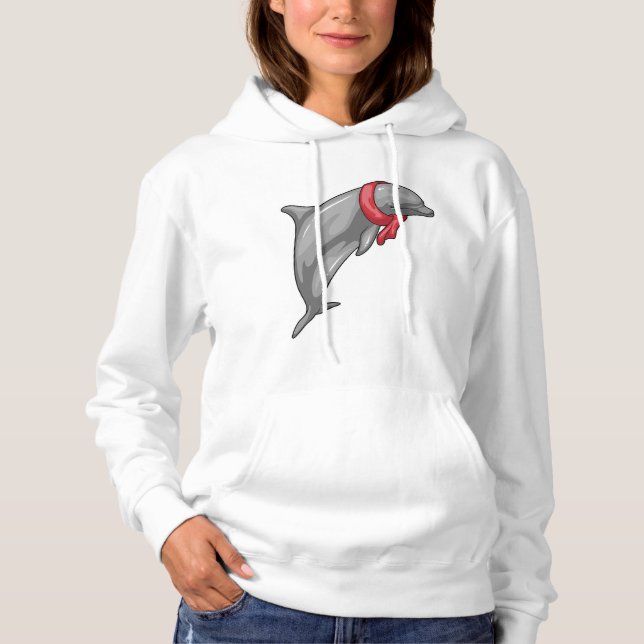 Dolphin Scarf Hoodie (Front)