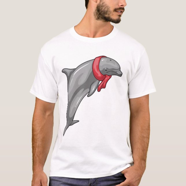 Dolphin Scarf T-Shirt (Front)