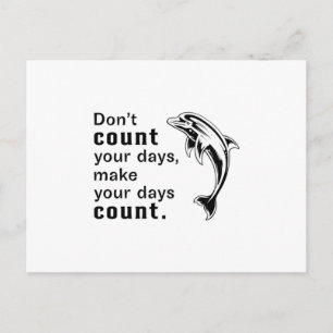 Dolphin Sea Dolphins Animal Water Ocean Gift Idea Postcard