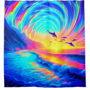 Dolphin Shower Curtain