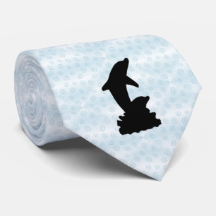 Dolphin Silhouette Tie