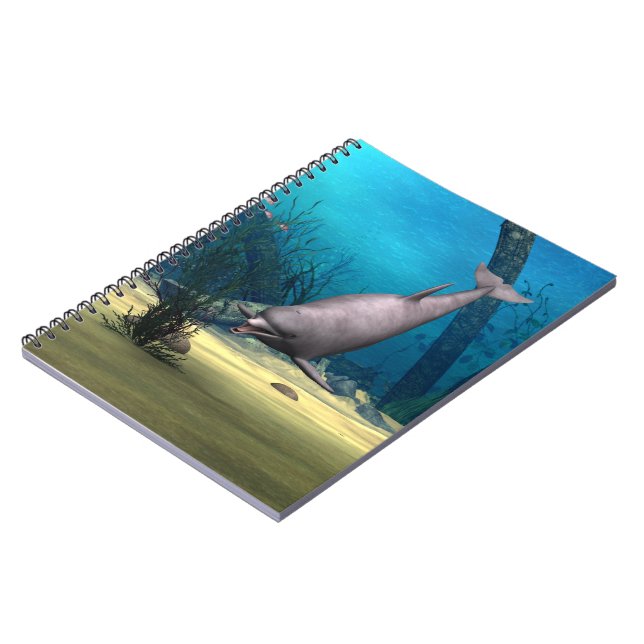 Dolphin Spiral Notebook (Left Side)