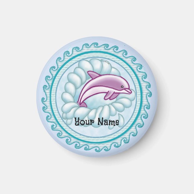 Dolphin Splash  Magnet (Front)