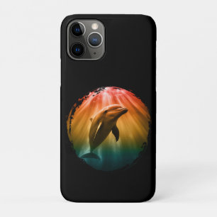 dolphin summer sea ocean sunset Case-Mate iPhone case