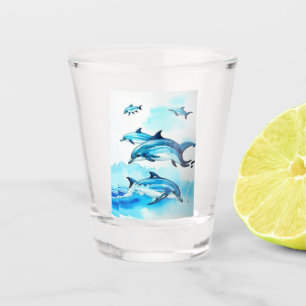 Dolphin Swim  Shot Glass