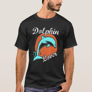 Dolphin Swimming Animal Zoo Fish Swimming Sea Natu T-Shirt